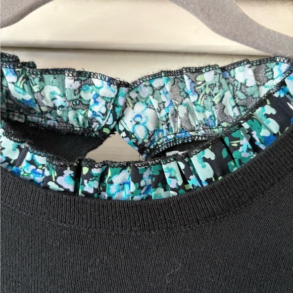 NWT J.Crew Ruffle-Trim Sweater size Large Preppy School Buisness Casual - Picture 4 of 6